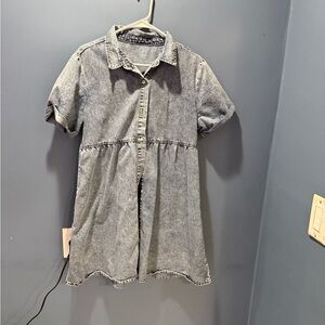 Denim Button-Up Dress